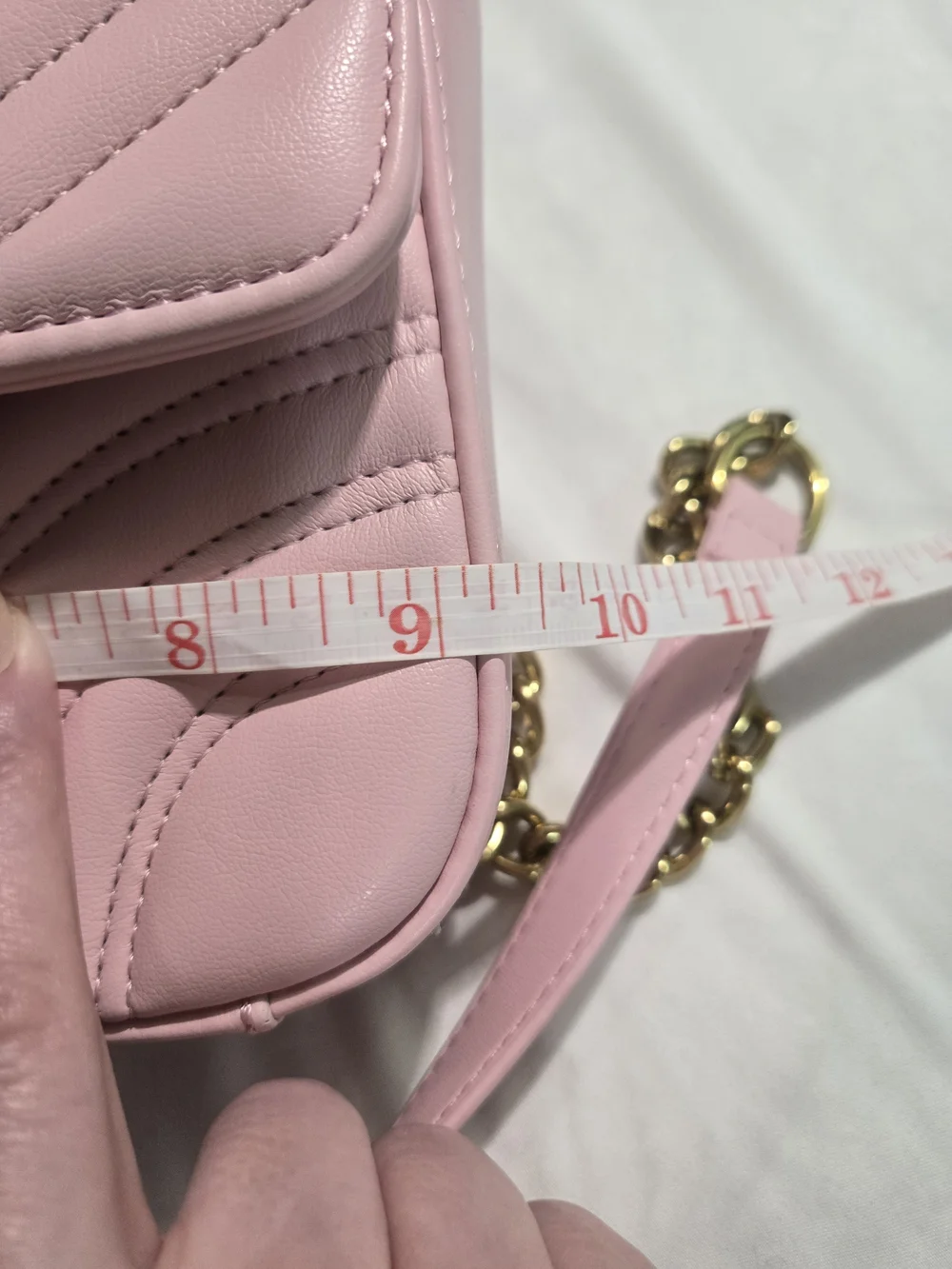 Leather Pink G Matelassé Shoulder Bag )Inspired - Priced To Sell